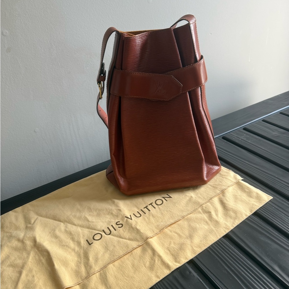 Louis Vuitton Chestnut Leather Belt Bag